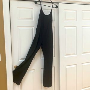 KARDASHIAN KOLLECTION black jumper size Large CORSET STYLE FRONT with pockets!